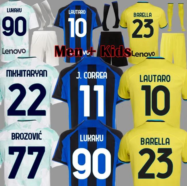 LUKAKU Soccer Jerseys 22 23 Football Shirt BARELLA CORREA INTERS DZEKO GIROUD IBRAHIMOVIC LAUTARO MILANS THEO BRAHIM 2023 Uniforms Men Kids Kits Sets, Kids home socks
LUKAKU Soccer Jerseys 22 23 Football Shirt BARELLA CORREA INTERS DZEKO GIROUD IBRAHIMOVIC LAUTARO MILANS THEO BRAHIM 2023 Uniforms Men Kids Kits Sets, Kids home socks