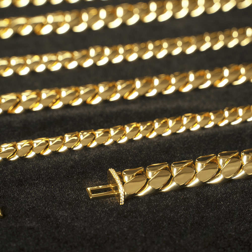 Wholesale Choker 18k Custom Cuban Link 24k Gold Cuban Miami Chain 20mm Miami Cuban