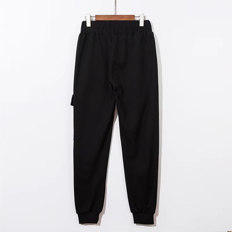 Mens Jogger Stretch Loose Pocket Sweatpants British Style Zipper Outdoor Sports Casual Trousers Man Long Pants Cp with Pockets