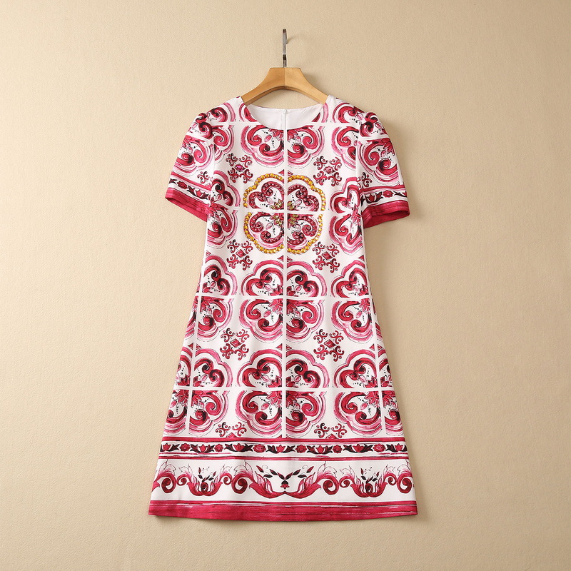 2023 Summer Red Paisley Print Beaded Cotton Dress Short Sleeve Round Neck Rhinestone Short Casual Dresses S3L070608, Darkred
2023 Summer Red Paisley Print Beaded Cotton Dress Short Sleeve Round Neck Rhinestone Short Casual Dresses S3L070608, Darkred