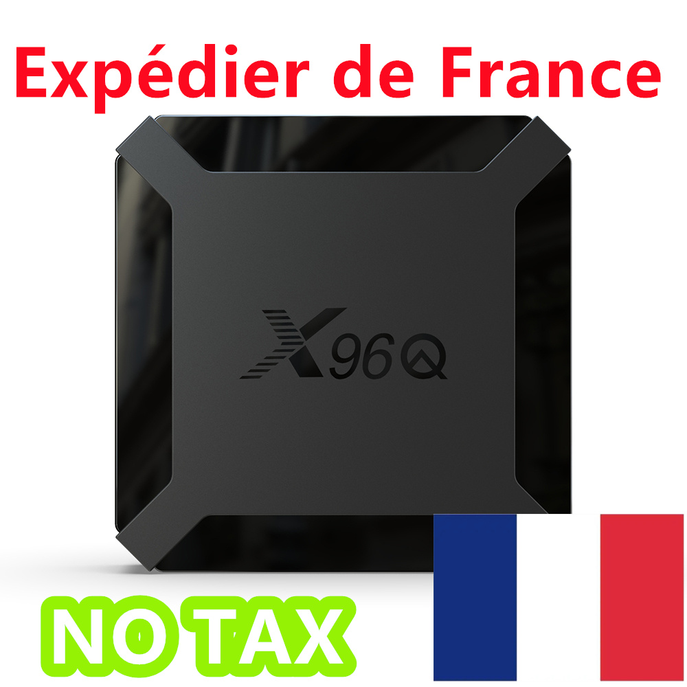 France oversea warehouse X96Q android 10 tv box allwinner h313 quad core 4k 1gb 8gb 2gb 16gb 2.4ghz wifi 100m lan