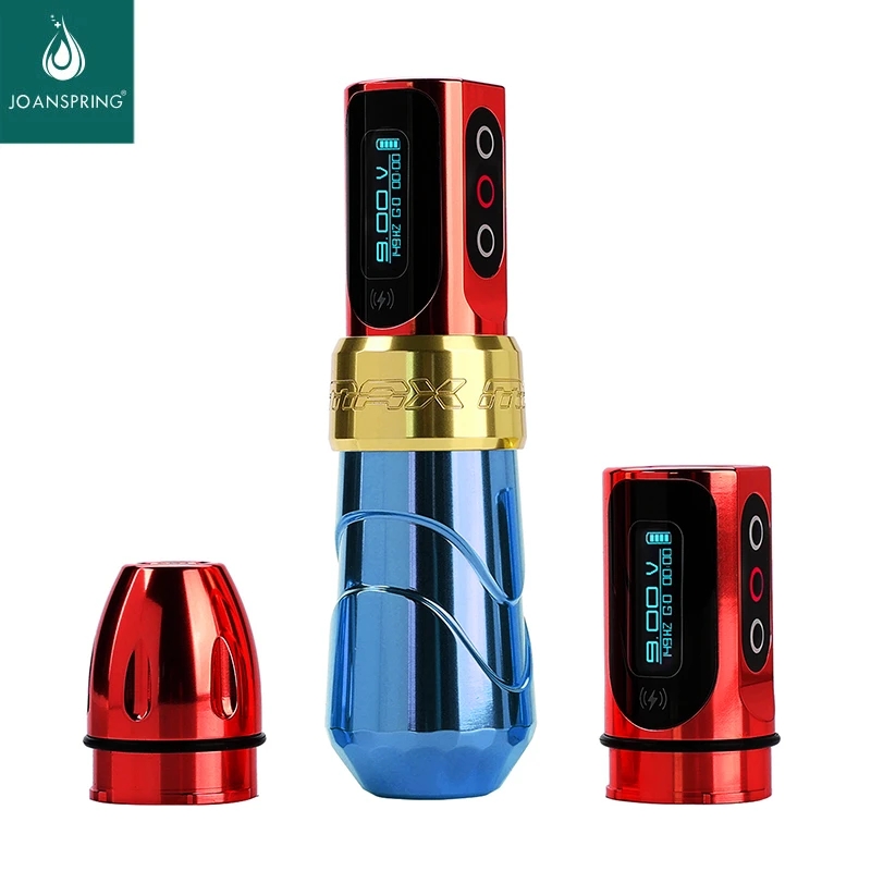 New MAX Wireless Tattoo Machine Kit High Quality Coreless Motor 2400mAh Dual Battery Tattoo Rotary Pen Gun For Tattoo Artist