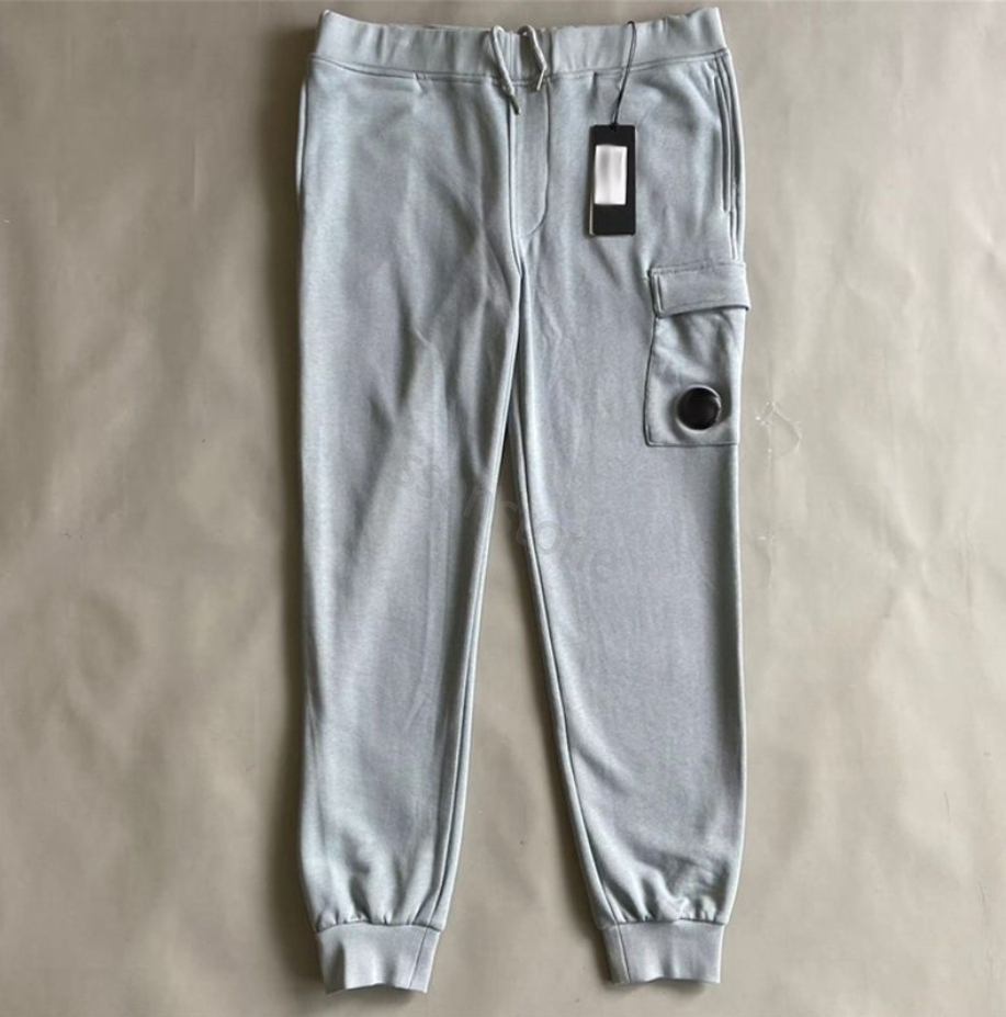 Mens Jogger Stretch Loose Pocket Sweatpants British Style Zipper Outdoor Sports Casual Trousers Man Long Pants Cp with Pockets