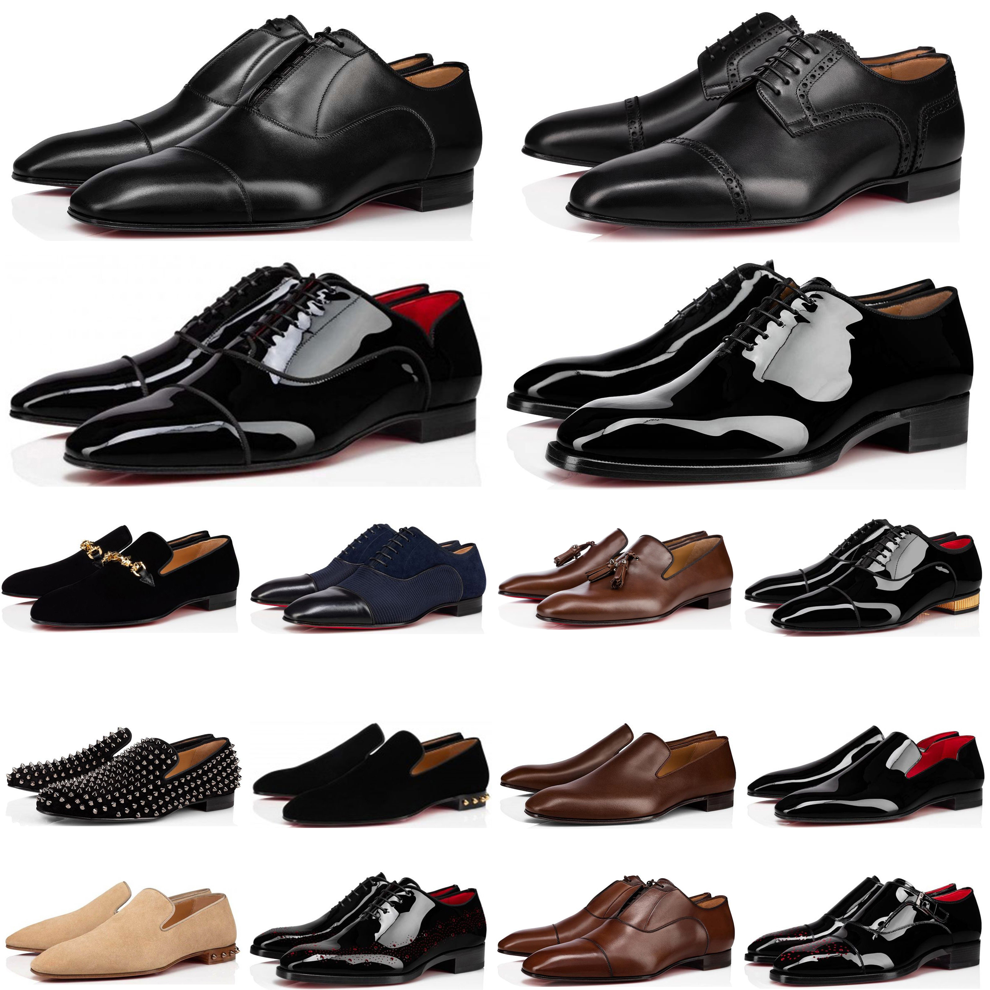 Man Brown Dress Shoes Pointed Top Loafers Spikes Sneakers Mens Velvet Suede Rivets All Black Leather Casual Trainer 39-47
Man Brown Dress Shoes Pointed Top Loafers Spikes Sneakers Mens Velvet Suede Rivets All Black Leather Casual Trainer 39-47