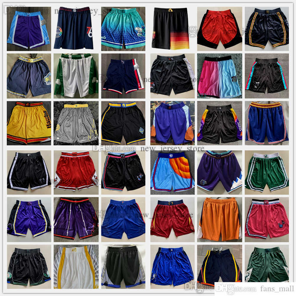 Printed 2023 New City Basketball Shorts Elastic Waist Wade Edwards Booker McCollum Rose Kuzma Adebayo Siakam Sexton Young Mitchell Lillard Jalen Curry Sport Short