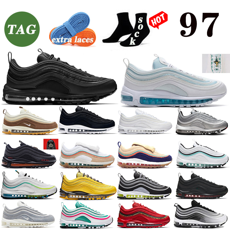 Runing shoes with box Classic Max 97 plat-form Sean Wotherspoon Mens sneakes 97s Triple White Black sliver bullet metalic gold Golf NRG Jesus Celestial mens trainers, 28
Runing shoes with box Classic Max 97 plat-form Sean Wotherspoon Mens sneakes 97s Triple White Black sliver bullet metalic gold Golf NRG Jesus Celestial mens trainers, 28