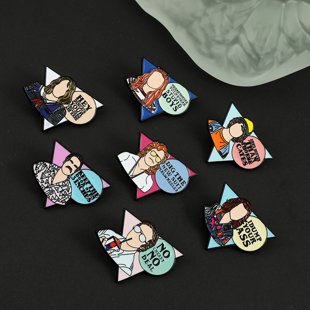 Stranger Thing characters brooch hell fire club member Cute Anime Movies Games Hard Enamel Pins Collect Metal Cartoon Brooch Backpack Hat Bag Collar Lapel Badges, Color #1
Stranger Thing characters brooch hell fire club member Cute Anime Movies Games Hard Enamel Pins Collect Metal Cartoon Brooch Backpack Hat Bag Collar Lapel Badges, Color #1