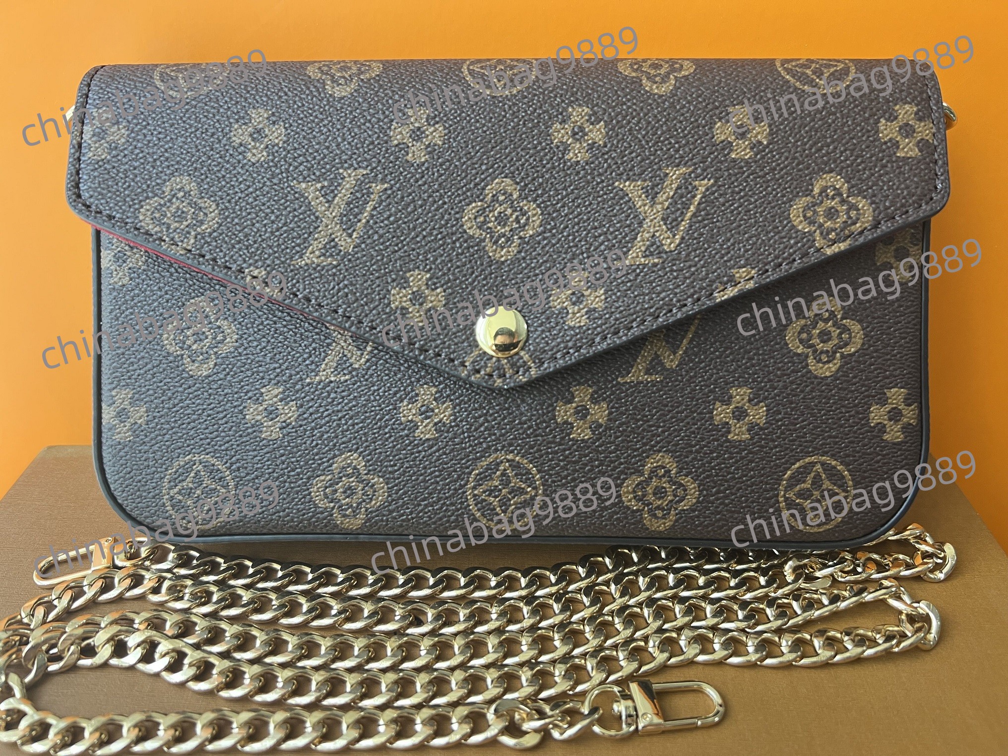 Luxurys Bag Favorite Multi Designer Pochette Accessories 3pcs Women Crossbody Purse Messenger Women's Bags Handbags Flowers Shoulder Handbag With Box Real Picture, Flower red wine 61276
Luxurys Bag Favorite Multi Designer Pochette Accessories 3pcs Women Crossbody Purse Messenger Women's Bags Handbags Flowers Shoulder Handbag With Box Real Picture, Flower red wine 61276