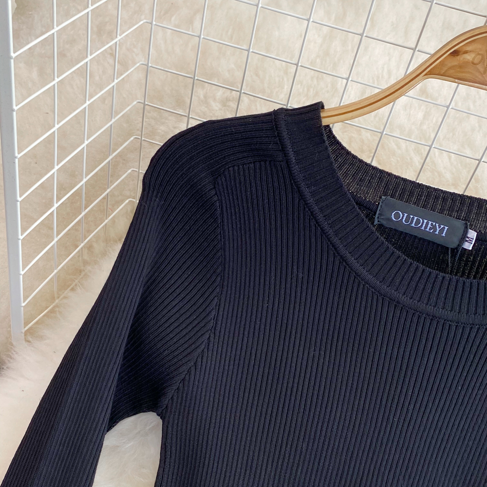 2023 Casual Dresses Autumn Knitted Patchwork Pleated One Piece Dress Women Long Sleeve Sweater Dress Office Lady Stripe Print Midi Vestidos