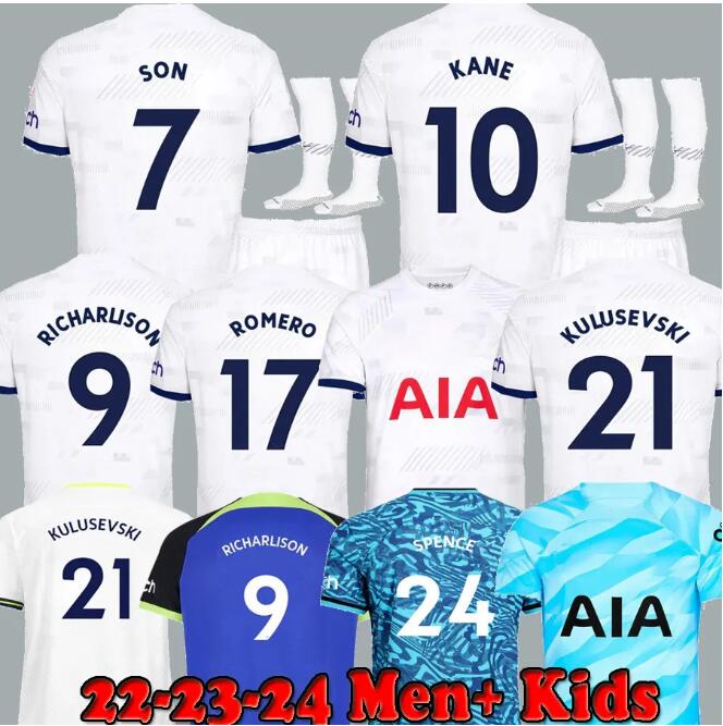 Tottenham 23 SON Soccer Jerseys 2023 2024 jersey Football shirt LUCAS HOjbjerg ROMERO REGUILON BRYAN KULUSEVSKI BENTANCUR KANE RICHARLISON NDOMBELE Men KIDS 666, Blue
Tottenham 23 SON Soccer Jerseys 2023 2024 jersey Football shirt LUCAS HOjbjerg ROMERO REGUILON BRYAN KULUSEVSKI BENTANCUR KANE RICHARLISON NDOMBELE Men KIDS 666, Blue