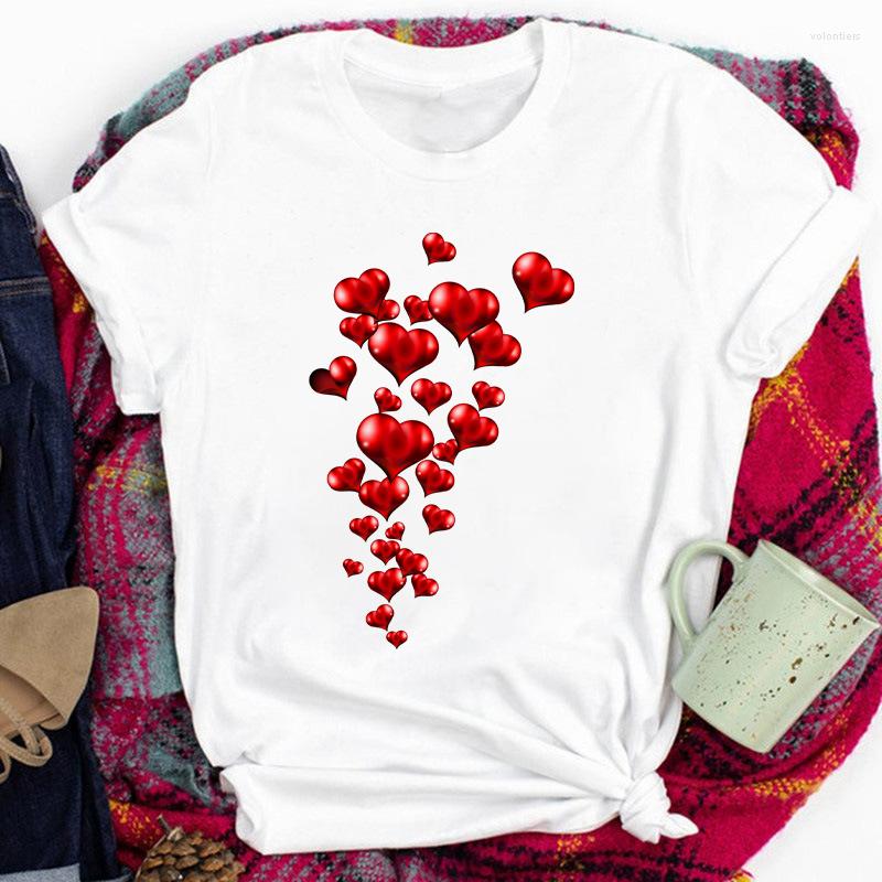 Womens T Shirts Summer Fashion Lady Short Sleeves Casual Ladies Cloth Graphic Top Shirt Exquisite Women Clothing O-neck Basic Female Tees