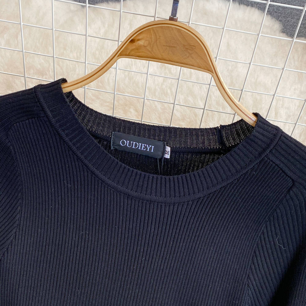 2023 Casual Dresses Autumn Knitted Patchwork Pleated One Piece Dress Women Long Sleeve Sweater Dress Office Lady Stripe Print Midi Vestidos