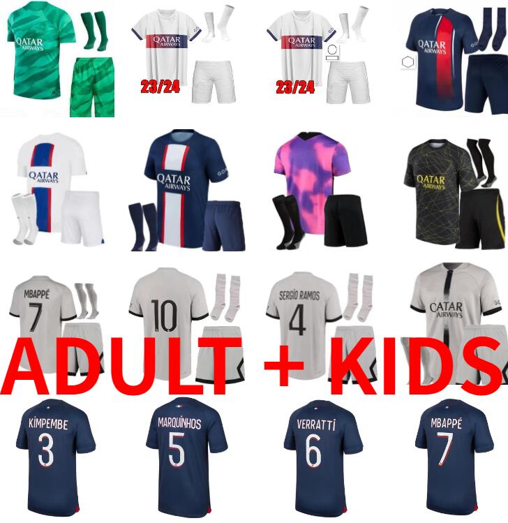 22 23 24 Paris MBAPPE pSgS soccer jerseys 2023 2024 WIJNALDUM SERGIO RAMOS HAKIMI fourth Maillots de football kit VERRATTI third 4TH shirt Men kids Kits
22 23 24 Paris MBAPPE pSgS soccer jerseys 2023 2024 WIJNALDUM SERGIO RAMOS HAKIMI fourth Maillots de football kit VERRATTI third 4TH shirt Men kids Kits