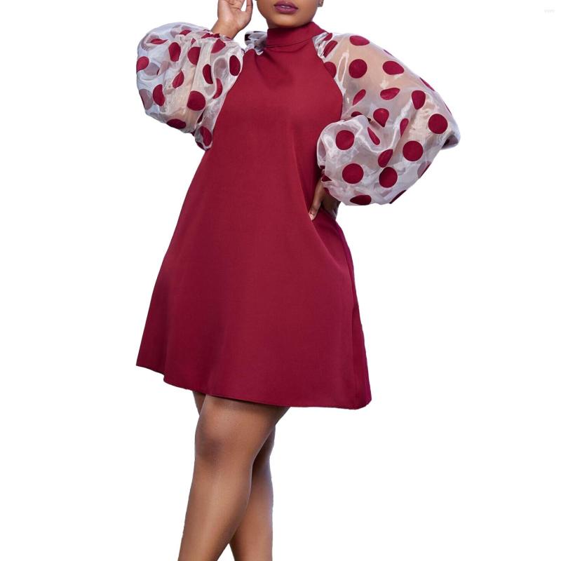 Casual Dresses Elegant Office Ladies For Women Round Neck Full Sleeve Straight Knee Length Fashion Business Work Dress Midi Clothes