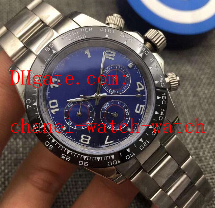 4 Style High Quality Blue Ceramic Bezel Men's Wrist Watch 116509 Stainless Steel No Chronograph 40mm Mechanical Automatic Movement Mens Watches, Customize
4 Style High Quality Blue Ceramic Bezel Men's Wrist Watch 116509 Stainless Steel No Chronograph 40mm Mechanical Automatic Movement Mens Watches, Customize