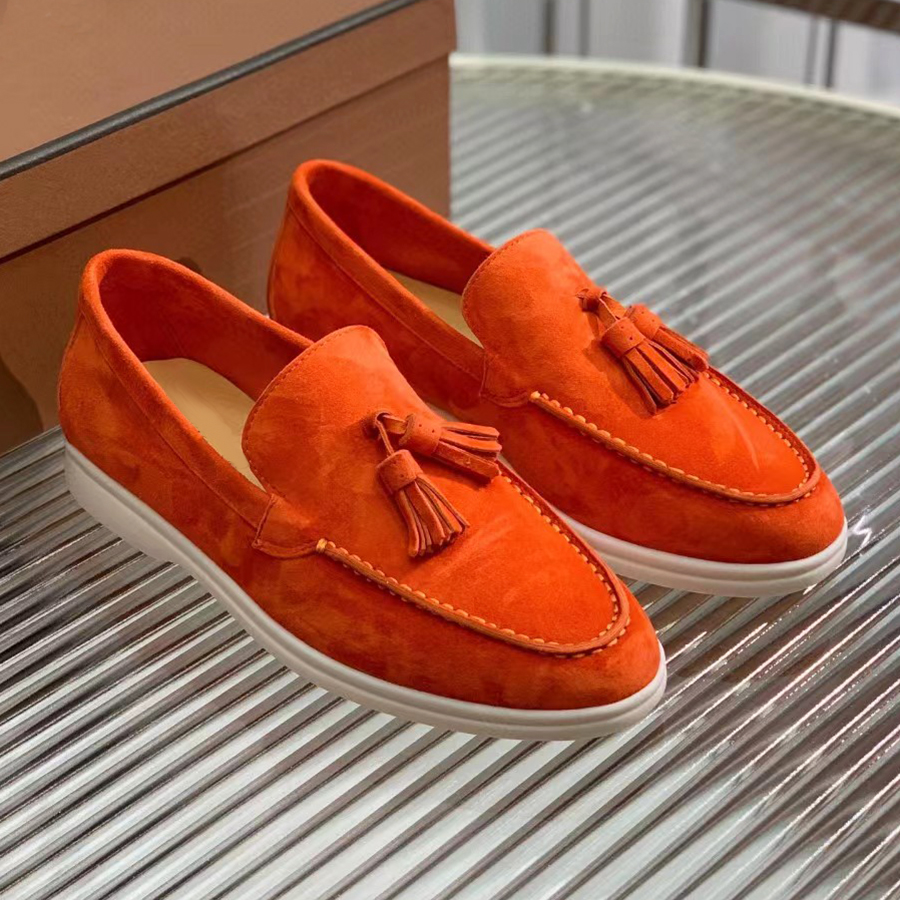 LP PIANA Summer Walk Charms suede loafers Classics mules Tassel decoration embellished Moccasins Genuine leather casual slip on flats women Luxury Designers shoes, 20
LP PIANA Summer Walk Charms suede loafers Classics mules Tassel decoration embellished Moccasins Genuine leather casual slip on flats women Luxury Designers shoes, 20