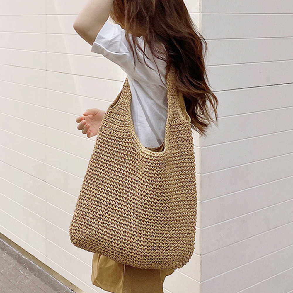 Totes Overlarge Woven Straw Bag Tote Boho Big Shoulder Bags for Women Summer Beach Bag Bali Bohemian Handbags Designer Luxury Shopper, Beige
Totes Overlarge Woven Straw Bag Tote Boho Big Shoulder Bags for Women Summer Beach Bag Bali Bohemian Handbags Designer Luxury Shopper, Beige