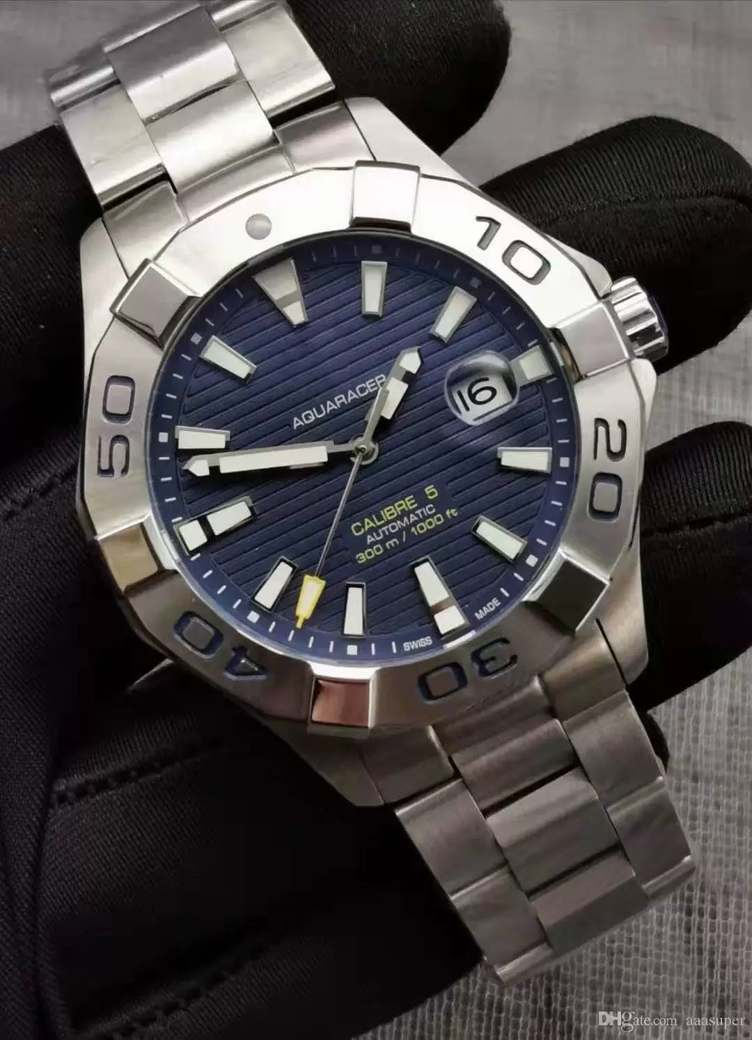 Top AAA Luxury Watch Men's Mechanical Stainless Steel Automatic Movement Watches AQUARACERS Stainless Mens Self-wind Sapphire Luminous Wristwatches Montre de luxe