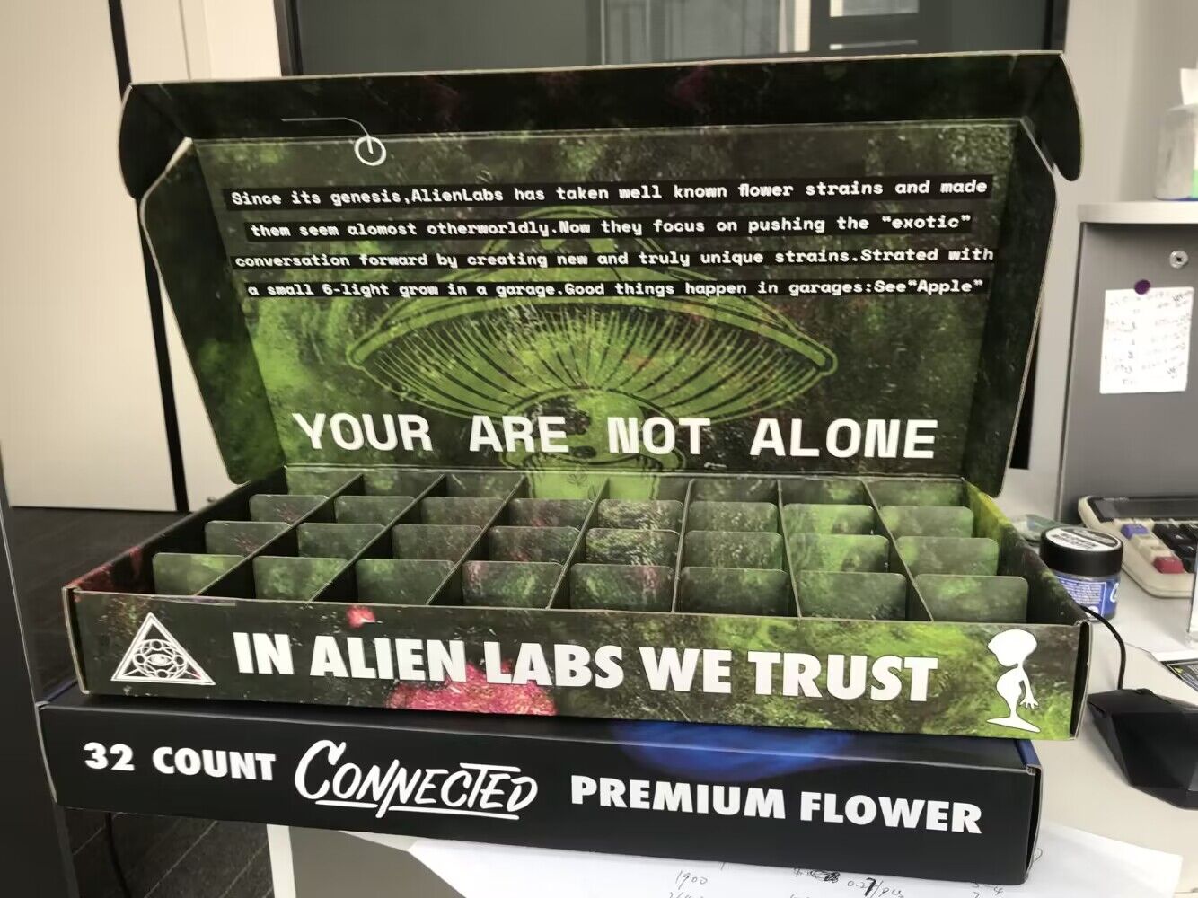 Alien Labs 32 count Xeno Y2K GEMINI Premium Flower Black Glass Jar Packaging Boxes You Are Not Alone 1 ounce CAKE she hits different live resin
Alien Labs 32 count Xeno Y2K GEMINI Premium Flower Black Glass Jar Packaging Boxes You Are Not Alone 1 ounce CAKE she hits different live resin