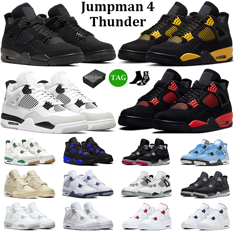 With Box Jumpman 4 Basketball Shoes Men Women 4s Black Cat Yellow Red Thunder Pine Green Military Black Midnight Navy Mens Trainers Outdoor Sneakers, #35
With Box Jumpman 4 Basketball Shoes Men Women 4s Black Cat Yellow Red Thunder Pine Green Military Black Midnight Navy Mens Trainers Outdoor Sneakers, #35