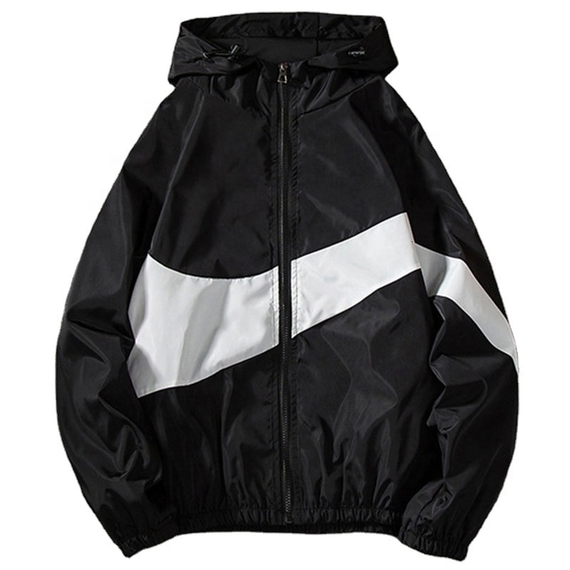 Men's Jackets Hooded Windbreaker Jackets Men Long Sleeve Black Zipper Spring Autumn Top Coat Male Pocket Bomber Jackets Women 230612