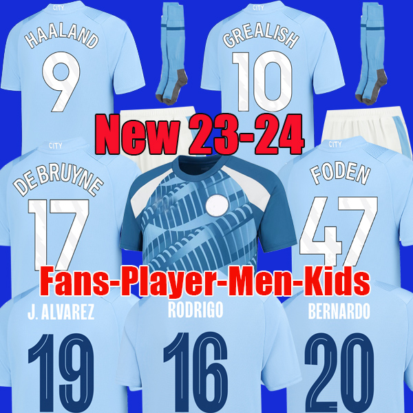23 24 HAALAND SOCCER JERSEYS GREALISH DE BRUYNE FODEN MANCHESTERS CITy MAHREZ PHILLIPS BERNARDO 2023 2024 J. ALVAREZ STONES top football shirt men kids kit uniforms, 23-24 home
23 24 HAALAND SOCCER JERSEYS GREALISH DE BRUYNE FODEN MANCHESTERS CITy MAHREZ PHILLIPS BERNARDO 2023 2024 J. ALVAREZ STONES top football shirt men kids kit uniforms, 23-24 home