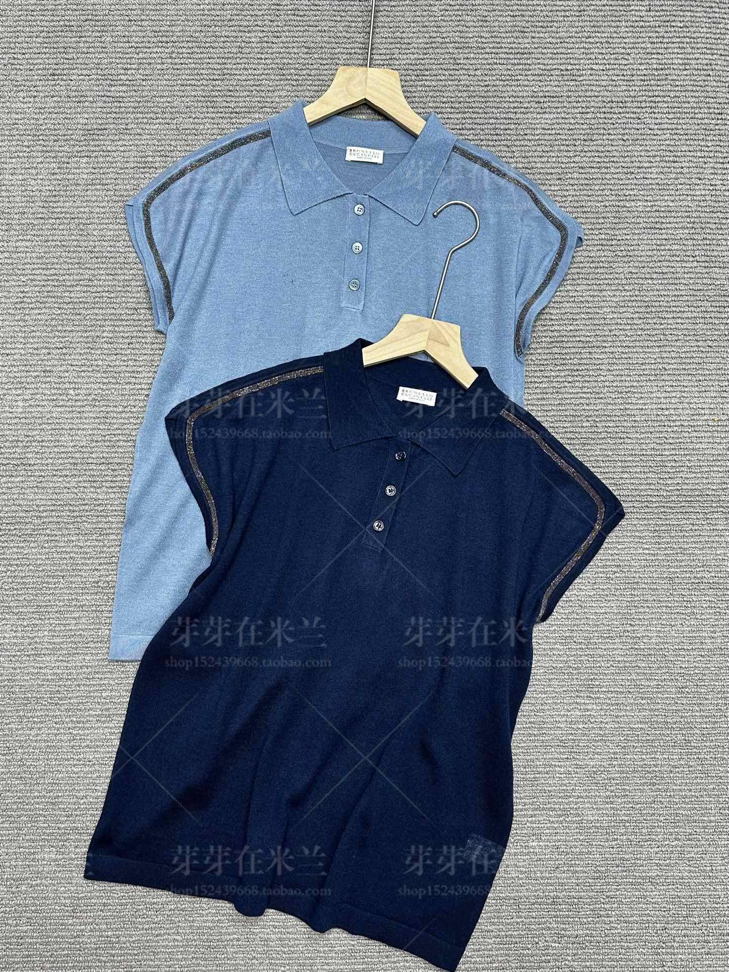 women t shirt Brunello Cucinelli Summer Short Sleeve Cashmere Casual Daily Lapel Polo Shirts, Black
women t shirt Brunello Cucinelli Summer Short Sleeve Cashmere Casual Daily Lapel Polo Shirts, Black