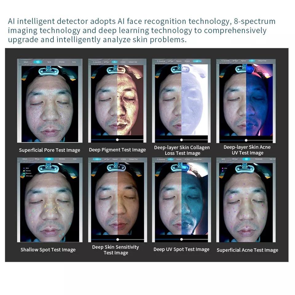 Professional 3D Skin Analyzer for Salons, Magic Mirror Technology with AI, Provides In-Depth Skin Analysis & Personalized Recommendations