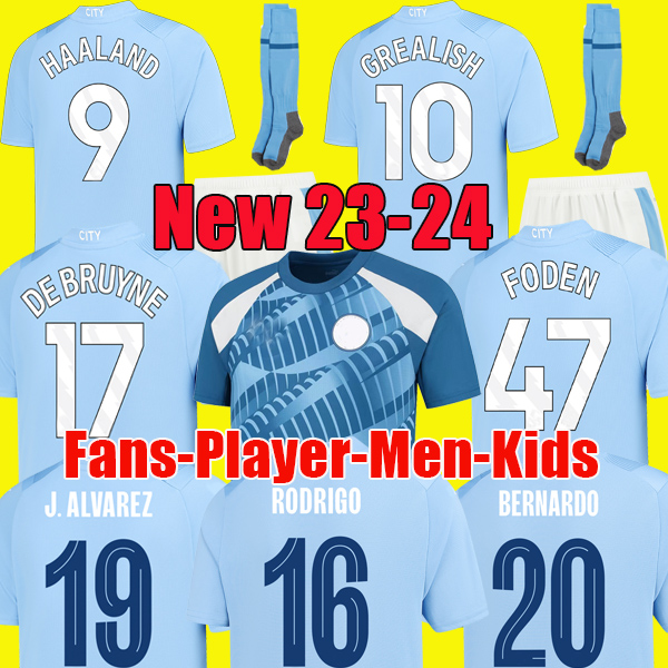 23 24 HAALAND SOCCER JERSEYS GREALISH DE BRUYNE FODEN MANS CITIES MAHREZ PHILLIPS BERNARDO 2023 2024 J. ALVAREZ STONES football top shirt men kids kit sets uniforms, Pre-match 2
23 24 HAALAND SOCCER JERSEYS GREALISH DE BRUYNE FODEN MANS CITIES MAHREZ PHILLIPS BERNARDO 2023 2024 J. ALVAREZ STONES football top shirt men kids kit sets uniforms, Pre-match 2