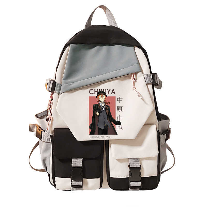 Backpack Bungou Stray Dogs Chuuya Nakahara Girls Backpacks School Bagpacks Casual Schoolbags Girl Female Book Bags Students Bagpacks J230517