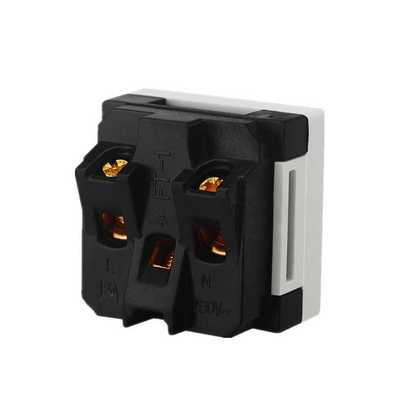 Power Plug Adapter 36x36 Euro Panel Mount Snap in Universal Desktop Socket Outlet Receptacle Electric shock With safety door R230612