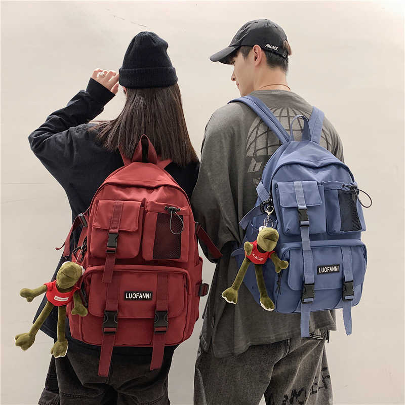 Backpack Multifunctional Teenager Laptop Backpack Women Cool Canvas School Bag High Quality Student Backpacks Boy Girl Fashion Schoolbag J230517