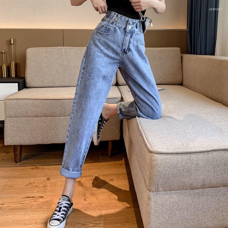 Women's Jeans Trousers Blue Pants For Women Tummy Control Women's With Pockets High Waist S Denim Medium Luxury Designer Hippie A Xxl
