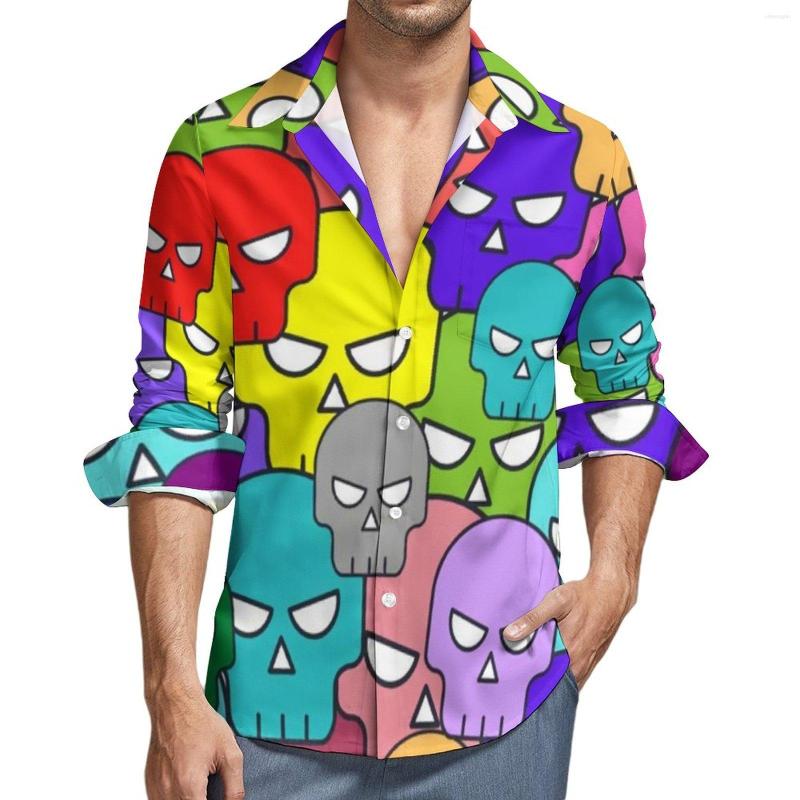 Men's Casual Shirts Rainbow Skulls Shirt Cute Skull Tribal Long Sleeve Graphic Aesthetic Blouses Autumn Fashion Oversize Clothing, Style-11
Men's Casual Shirts Rainbow Skulls Shirt Cute Skull Tribal Long Sleeve Graphic Aesthetic Blouses Autumn Fashion Oversize Clothing, Style-11
