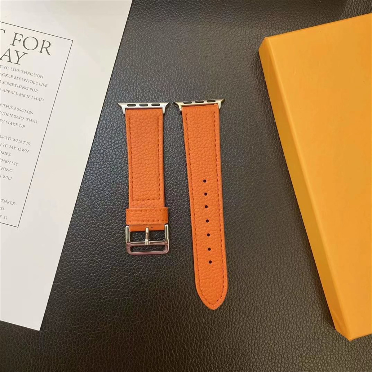 Designer Apple Watch Band Watch Strap for apple watch series 10 3 4 5 6 7 8 9 ultra iwatch Bands 38mm 40 41mm 42 44mm 45 49mm Luxury Litchi Pattern ap Bands Smart Straps