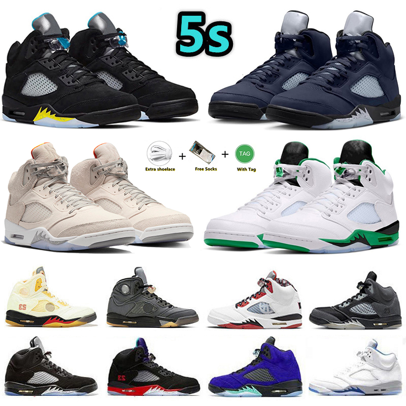 Jumpman 5 5s Mens Basketball shoes Georgetown Light Orewood Brown Craft Concord Off Noir UNC Lucky Green Bluebird Aqua Fire Red Sail men trainers sports sneakers, Color#17
Jumpman 5 5s Mens Basketball shoes Georgetown Light Orewood Brown Craft Concord Off Noir UNC Lucky Green Bluebird Aqua Fire Red Sail men trainers sports sneakers, Color#17