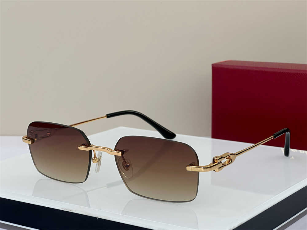 Luxury Brand Sunglasses Designer Man Rimless Carti Glasses Square High End Zonnebril Men Women Vintage Retro Frameless Shades Des Lunettes De Soleil 0290
Luxury Brand Sunglasses Designer Man Rimless Carti Glasses Square High End Zonnebril Men Women Vintage Retro Frameless Shades Des Lunettes De Soleil 0290