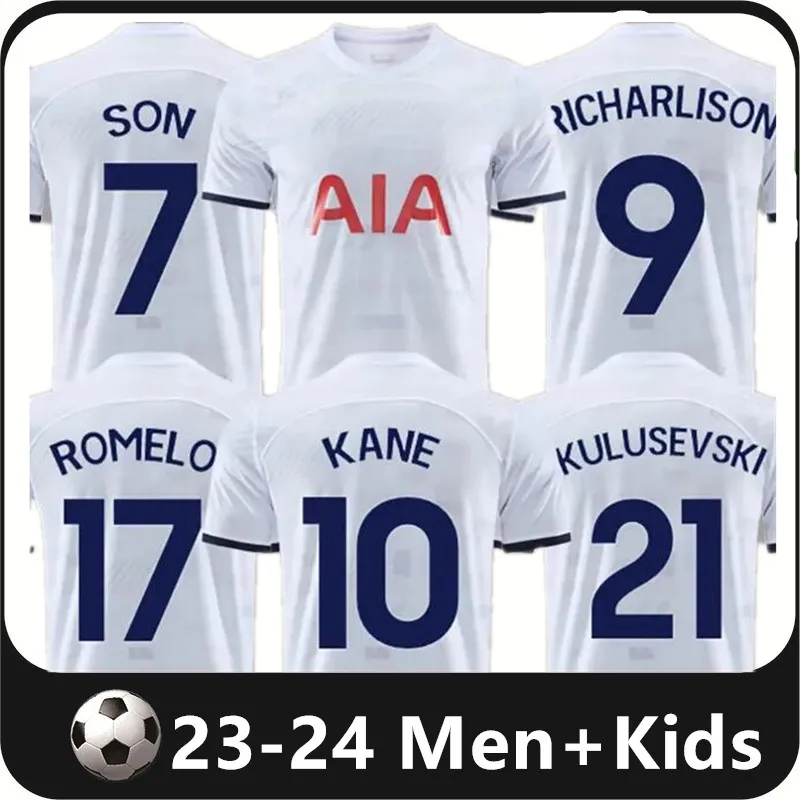 KANE SON 23 24 Soccer Jerseys KULUSEVSKI RICHARLISON PERISIC PEDRO PORRO 2023 2024 DANJUMA ROMERO Tottenham Football kit shirt SPURS top Men kids set unifomrs S-4XL, 23/24 home1
KANE SON 23 24 Soccer Jerseys KULUSEVSKI RICHARLISON PERISIC PEDRO PORRO 2023 2024 DANJUMA ROMERO Tottenham Football kit shirt SPURS top Men kids set unifomrs S-4XL, 23/24 home1