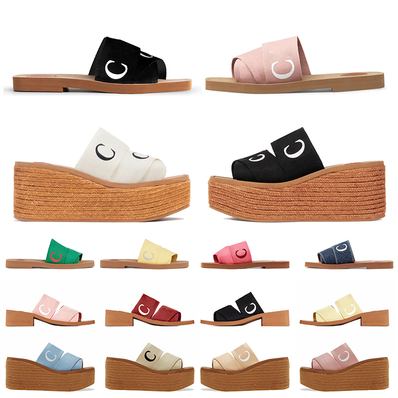 2023 Luxury Designer Sandals Women Slippers Woody Flat Mules Platform Embroidered Linen High Heel Sandal Espadrille Wedge Slider famous pool Slides sliders Shoes, B50 35-42
2023 Luxury Designer Sandals Women Slippers Woody Flat Mules Platform Embroidered Linen High Heel Sandal Espadrille Wedge Slider famous pool Slides sliders Shoes, B50 35-42