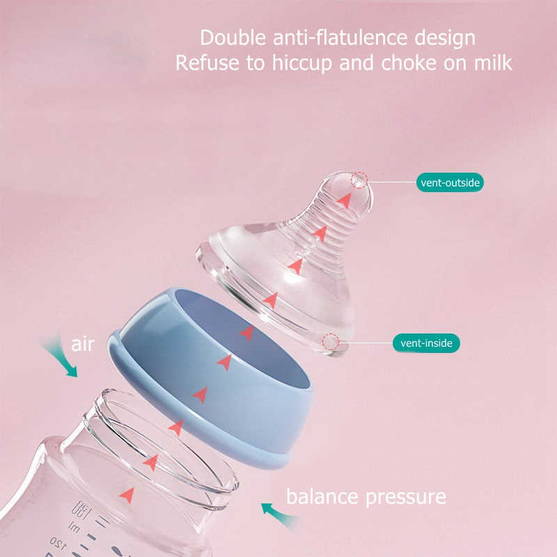Baby Bottles# 5-second baby PPSU glass bottle material wide hole quick flushing anti colic newborn milk training and feeding accessories water G220612