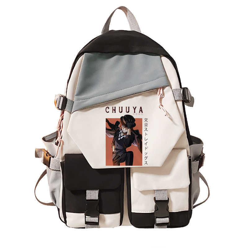 Backpack Bungou Stray Dogs Chuuya Nakahara Girls Backpacks School Bagpacks Casual Schoolbags Girl Female Book Bags Students Bagpacks J230517