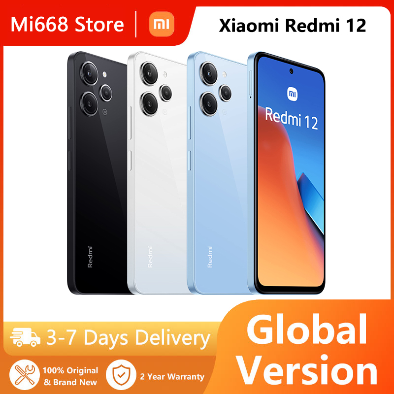 

Global Version Xiaomi Redmi 12 4G Smartphone 6.79 Inch MediaTek G88 Powerful Processor 18W fast charging