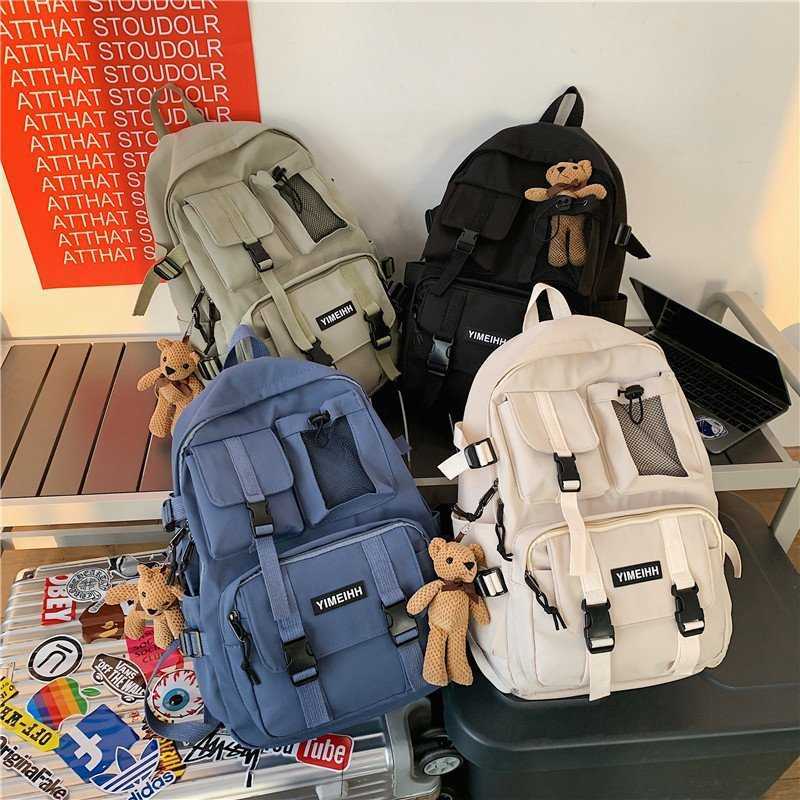 Backpack Multifunctional Teenager Laptop Backpack Women Cool Canvas School Bag High Quality Student Backpacks Boy Girl Fashion Schoolbag J230517
