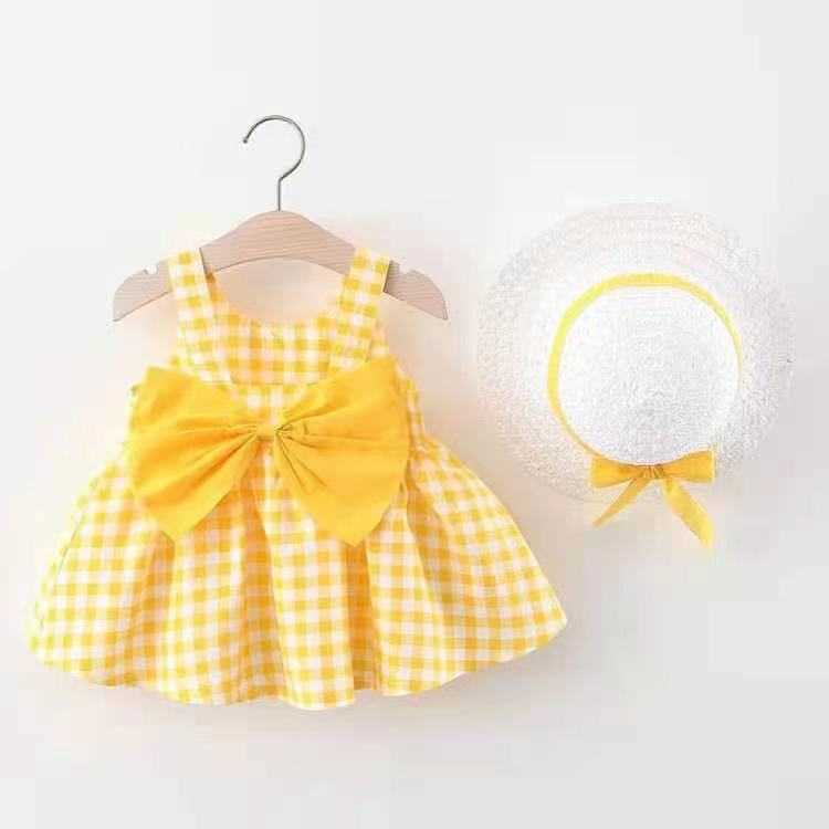 Girl's Dresses Summer Newborn Baby Clothes Infant Girl Cute Print Sleeveless Cotton Beach Princess R230612