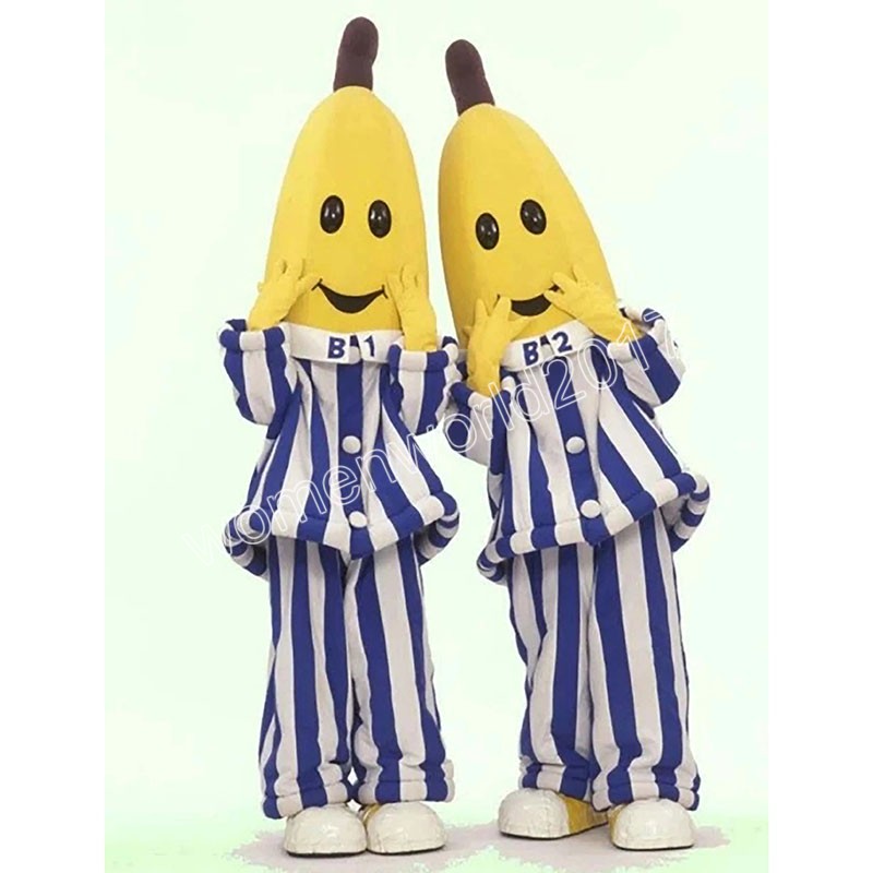 professional banana Mascot Costume Simulation Cartoon Character Outfit Suit Carnival Adults Birthday Party Fancy Outfit for Men Women