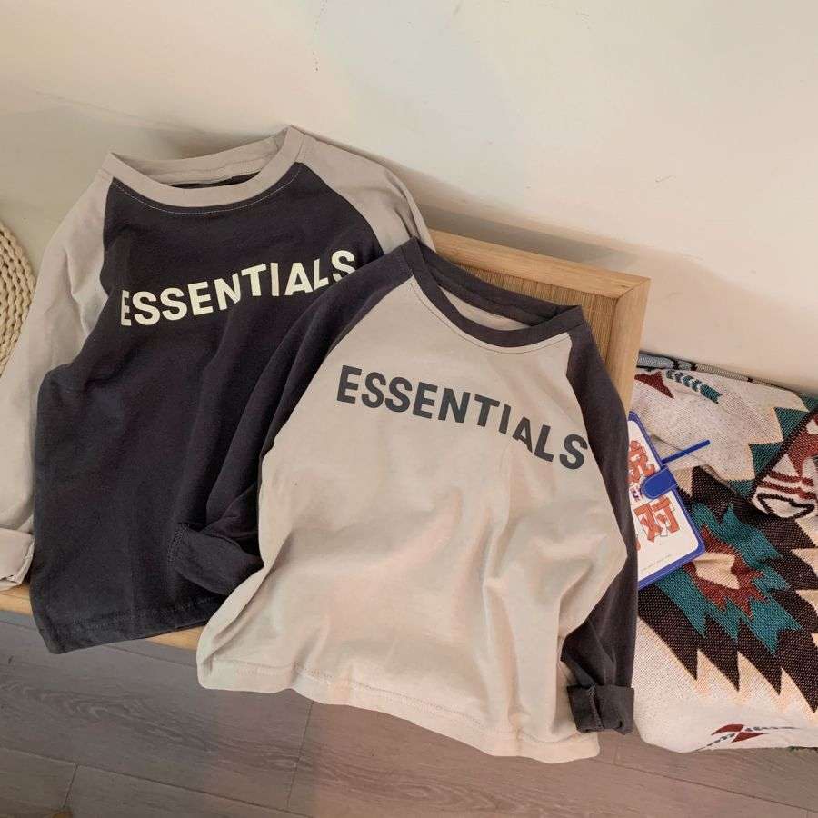 Children's T-shirt Spring and Autumn New Product Boys' Fashion Casual Style Color Block Design Letter Printing Round Neck Long Sleeve Loose Fit Baby 2 to 14 Years Old, Khaki
Children's T-shirt Spring and Autumn New Product Boys' Fashion Casual Style Color Block Design Letter Printing Round Neck Long Sleeve Loose Fit Baby 2 to 14 Years Old, Khaki