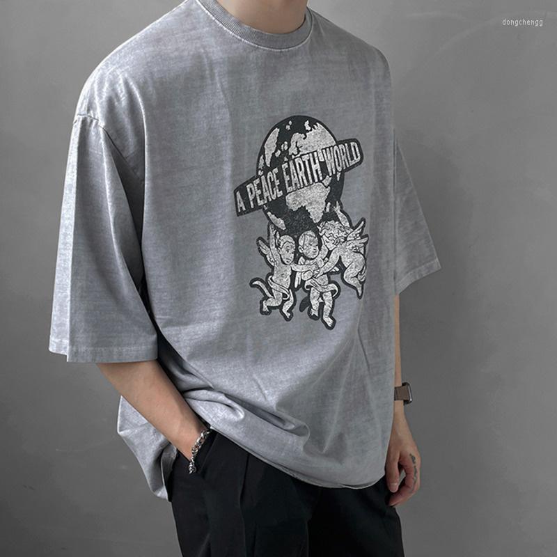 Men's T Shirts SYUHGFA Men's Trendy Printing Short Sleeve T-shirts Summer Korean Fashion Round Neck Tee Loose Cotton Casual Streerwear, Gray
Men's T Shirts SYUHGFA Men's Trendy Printing Short Sleeve T-shirts Summer Korean Fashion Round Neck Tee Loose Cotton Casual Streerwear, Gray
