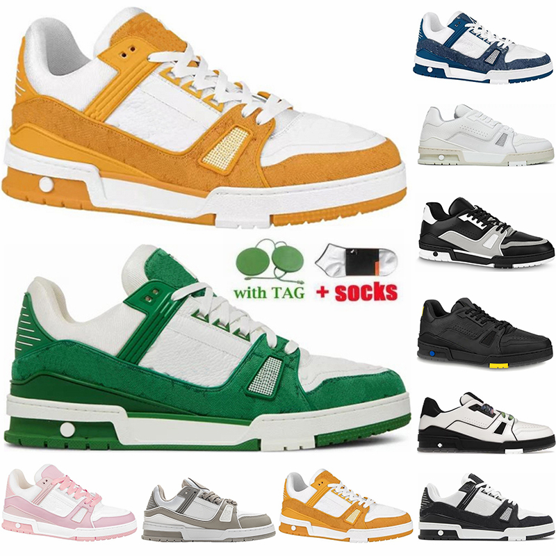2023 Designer Shoes Logo Embossed Trainer Luxury Casual Sneaker triple white pink sky blue black green yellow denim low Plate-forme Trainers For Mens Womens
2023 Designer Shoes Logo Embossed Trainer Luxury Casual Sneaker triple white pink sky blue black green yellow denim low Plate-forme Trainers For Mens Womens