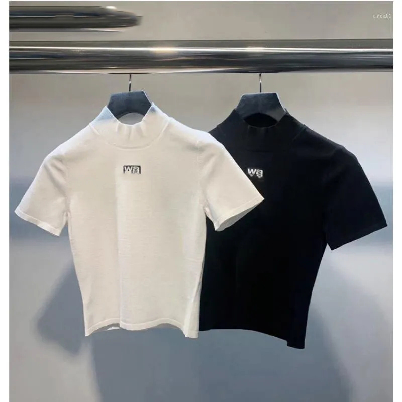 Women' Designer T Shirts Sexy Slim-Fit Knited Tshirts For Women Summer Print Letter Pullover Short Sleeve T-shirt Female Crop Tops Graphic Tees, Black
Women' Designer T Shirts Sexy Slim-Fit Knited Tshirts For Women Summer Print Letter Pullover Short Sleeve T-shirt Female Crop Tops Graphic Tees, Black