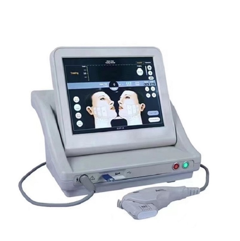 HIFU Machine for Face Lifting & Skin Tightening, Non-Invasive Ultrasound Treatment with 3/5 Cartridges, Reduces Wrinkles & Improves Elasticity